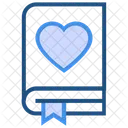Heart Valentines Day Book Icon