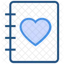Heart Valentines Day Note Icon