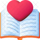 Love Book Book Love Icon