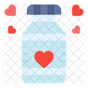 Bottle Love Heart Icon