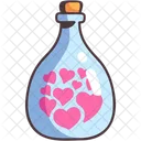 Bottle Love Heart Icon