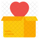 Love Box Love Carton Heart Box Icon