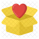 Love Box Love Carton Love Parcel Icon