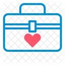 Love Briefcase Heart Briefcase Love Bag Icon