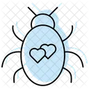 Love Bug Color Shadow Thinline Icon Icon