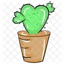 Love Cactus Heart Cactus Heart Succulent Icon