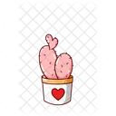 Cactus Heart Icon Icon
