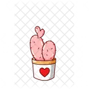 Cactus Heart Icon Icon