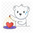 Heart Cage Love Cage Angry Bear Icon