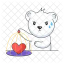 Heart Cage Love Cage Angry Bear Icône