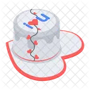 Love Cake Valentine Cake Heart Cake Icon