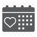 Love Calendar Valentine Icon
