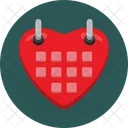 Love Calendar Heart Calendar Valentine Icon