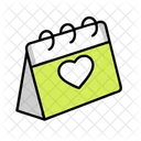 Love Calendar Anniversary Date Icon