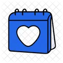 Love Calendar Anniversary Date Icon