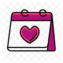 Love Calendar Anniversary Date Icon