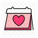 Love Calendar Anniversary Date Icon