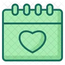 Calendar Love Heart Icon