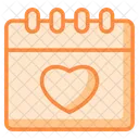 Calendar Love Heart Icon