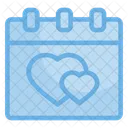 Calendar Love Heart Icon