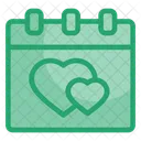 Calendar Love Heart Icon