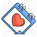 Calendar Love Heart Icon