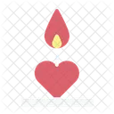 Candle Decoration Love Icon