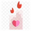 Love Candle Candle Romantic Icon