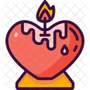 Candle Love Valentines Day Icon