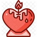 Candle Love Valentines Day Icon