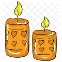 Love Candles Valentine Light Candlelight Icon