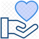 Heart Valentines Day Hand Icon