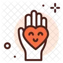 Love Care Giving Hand Icon