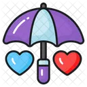 Love Care Umbrella Icon