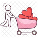 Love Cart  Icon