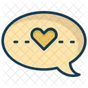 Loving Chat Chat Heart Icon