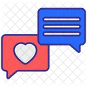 Love Chat Love Heart Icon