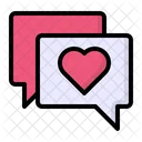Chat Bubble Heart Icon