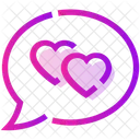 Valentine Day Chat Heart Icon