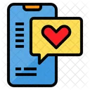 Smartphone Love Message Icon