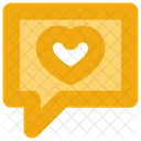 Social Media Chat Heart Icon