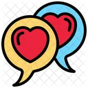 Speech Bubble Heart Chat Box Icon