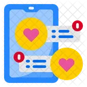 Love Chat Smartphone Message Icon