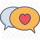 Love Chat Love Convesation Love Communication Icon