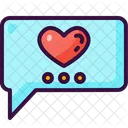 Chat Love And Romance Valentines Day Icon