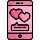 Love Chat Smartphone Chat Box Icon