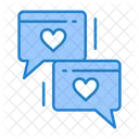 Love Chat Love Chatting Chat Icon