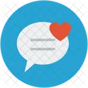Chat Bubble Love Icon