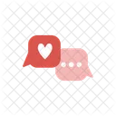 Love Chat Love Heart Icon