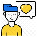 Love Chat Bubble  Icon